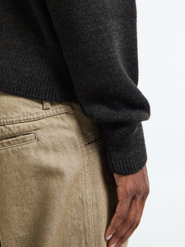 Lemaire - Hooded Sweater in Dark Espresso
