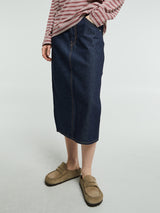 Levi's - High Rise Slit Skirt in Summer Soft Rigid Blue
