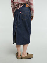Levi's - High Rise Slit Skirt in Summer Soft Rigid Blue