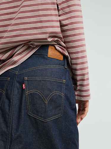 Levi's - High Rise Slit Skirt in Summer Soft Rigid Blue