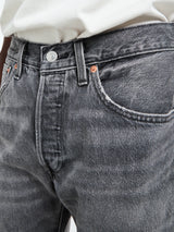 Levi's - 501 Original Fit Selvedge Jeans in Black Ash