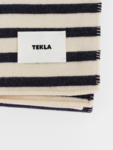Tekla - Lambswool Blanket in Magpie Stripes