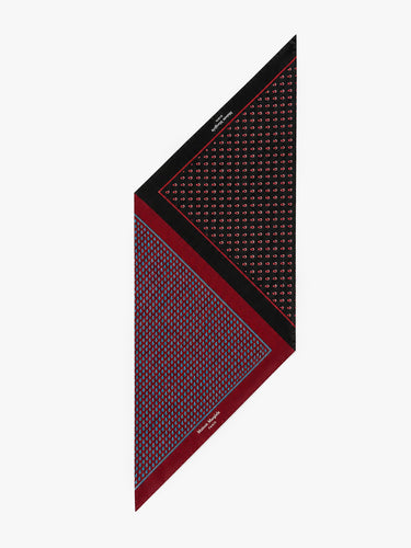 Maison Margiela - Scarf in Black and Burgundy