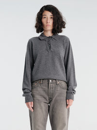 Maison Margiela - Polo Shirt in Medium Grey