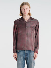 Maison Margiela - Long-Sleeved Shirt in Bordeaux