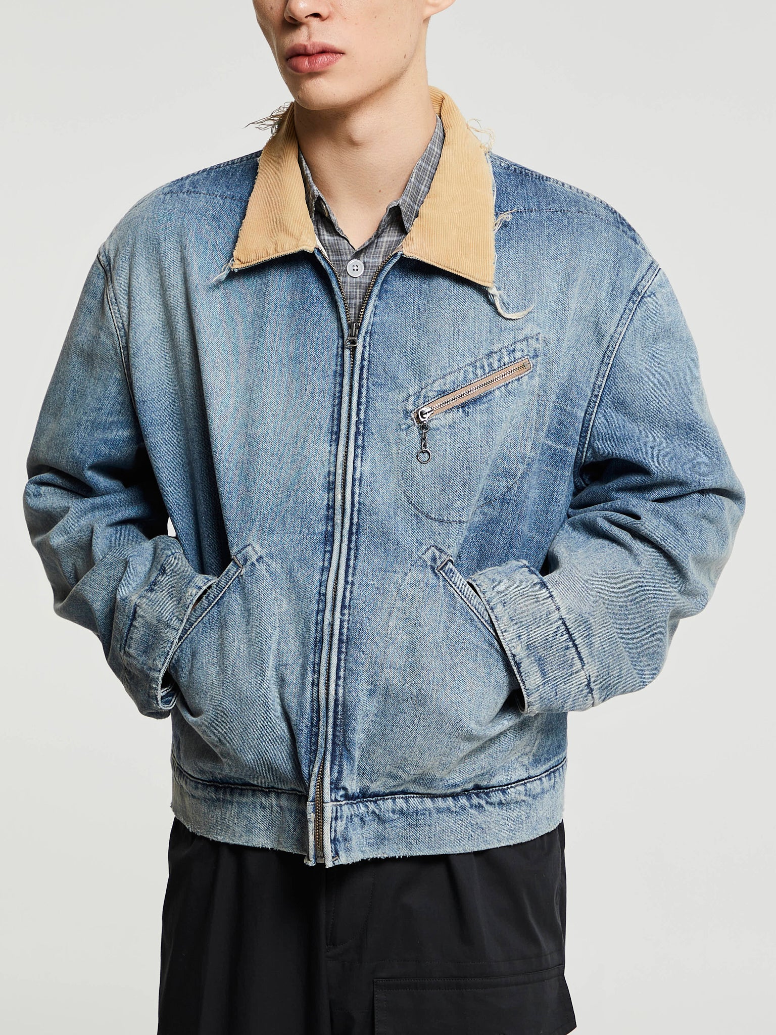 Denim Sport Jacket Sports Jacket In Light Blue - Main Image