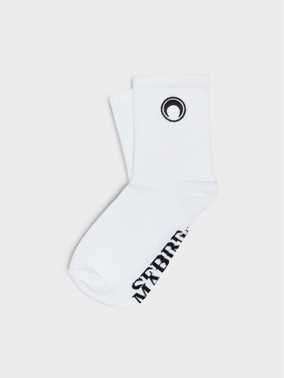 Organic Cotton Rib Ankle Socks in White