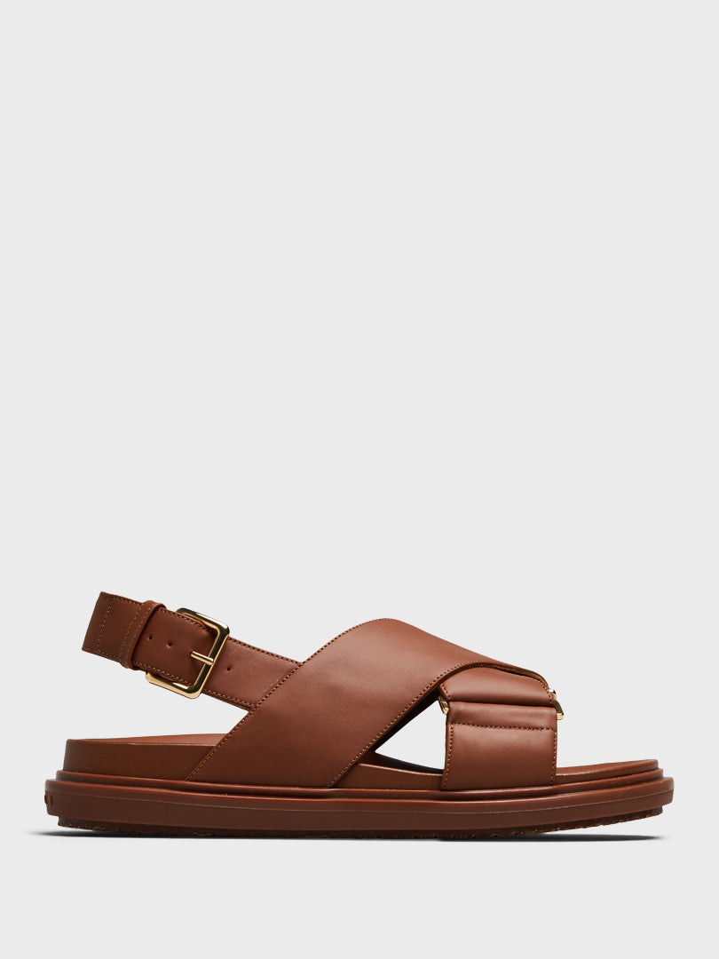 Marni - Fussbett Sandals in Brown