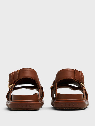 Marni - Fussbett Sandals in Brown