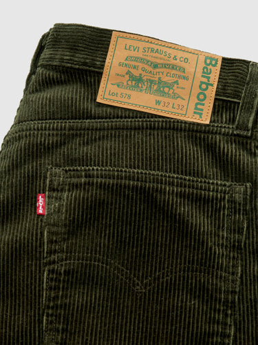 Levi's - Levi's x Barbour 578 Pleated Rosin Jeans in Black