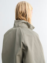 Meta Campania Collective - Brice Full Zip Cotton Oxford Jacket in Weimaraner Grey