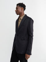 Meta Campania Collective - Udo Cuff Unlined Cashmere 2 Button Notch Lapel Jacket in Black