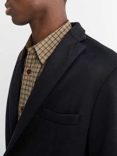 Meta Campania Collective - Udo Cuff Unlined Cashmere 2 Button Notch Lapel Jacket in Black