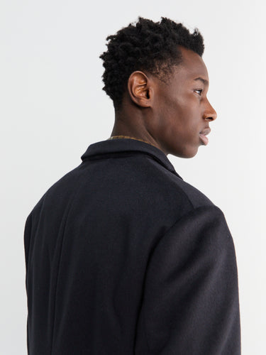 Meta Campania Collective - Udo Cuff Unlined Cashmere 2 Button Notch Lapel Jacket in Black