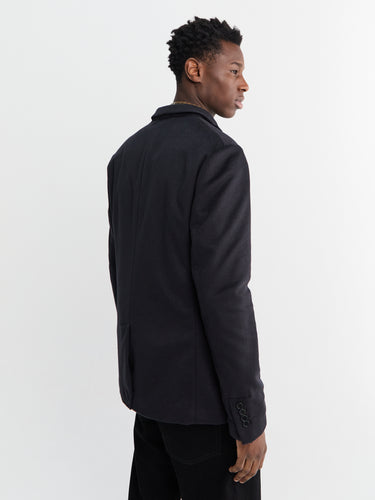 Meta Campania Collective - Udo Cuff Unlined Cashmere 2 Button Notch Lapel Jacket in Black