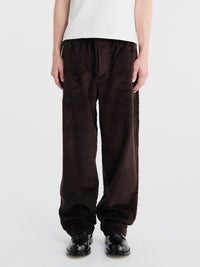 Meta Campania Collective - Ed Cotton Corduroy Drawstring Trousers in Dark Chocolate Brown