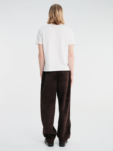 Meta Campania Collective - Ed Cotton Corduroy Drawstring Trousers in Dark Chocolate Brown