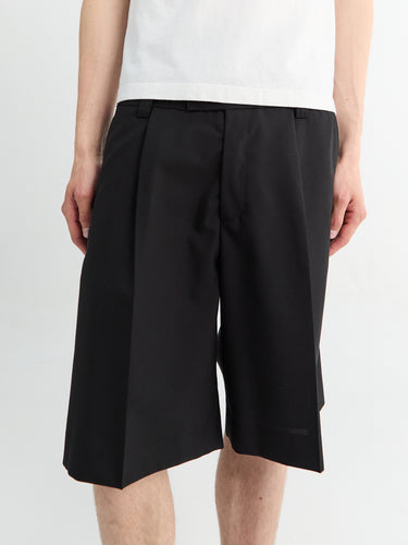 mfpen - Classic Shorts in Black Tropical Wool