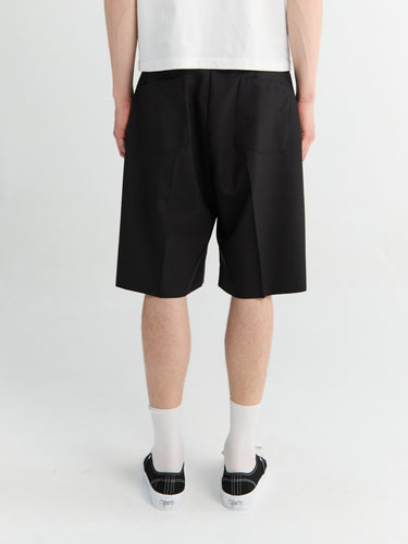mfpen - Classic Shorts in Black Tropical Wool