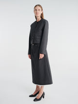 mfpen - Waitress Jacket in Dark Grey Dry Wool