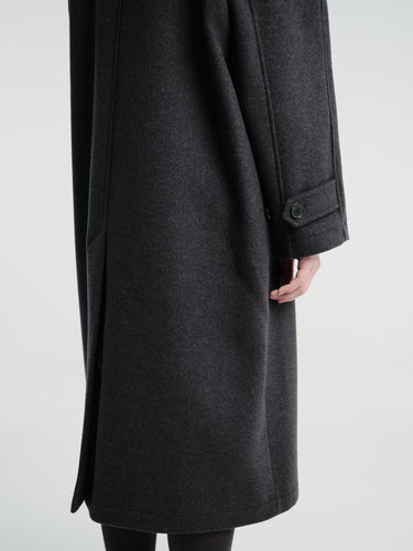 mfpen - Installation Coat in Dark Grey Recycled Wool