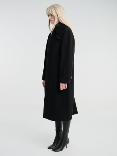 mfpen - Installation Coat in Black Recycled Wool