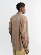mfpen - Gambler Shirt in Dark Taupe Fuzz