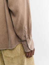 mfpen - Gambler Shirt in Dark Taupe Fuzz