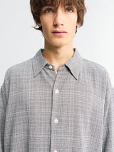 mfpen - Vacation Shirt in Mini Houndstooth Seersucker