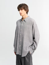 mfpen - Vacation Shirt in Mini Houndstooth Seersucker