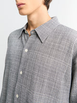 mfpen - Vacation Shirt in Mini Houndstooth Seersucker