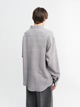 mfpen - Vacation Shirt in Mini Houndstooth Seersucker