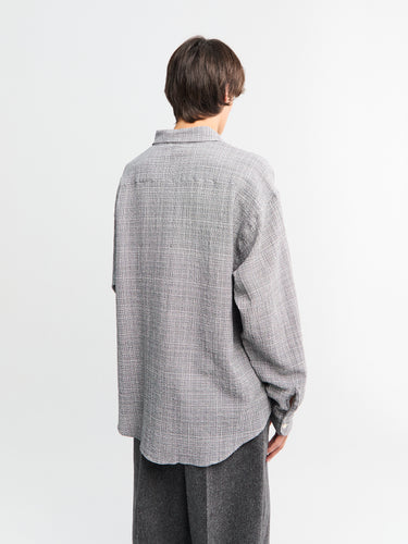 mfpen - Vacation Shirt in Mini Houndstooth Seersucker