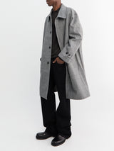 mfpen - Client Coat-Grey Glen Check