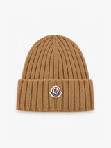 Moncler - Berretto Tricot Beanie in Brown