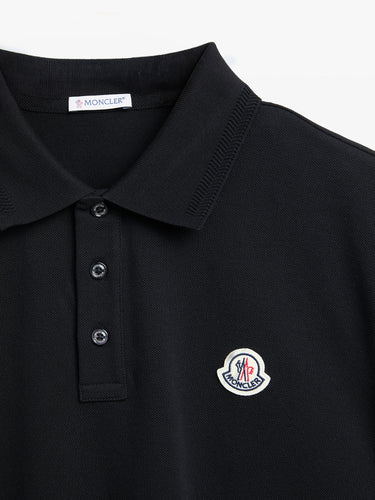 Moncler - Shortsleeved Polo in Black