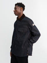 Moncler - Denim Cordury-Timmed Shirt Jacket in Dark blue