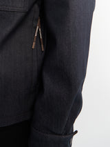 Moncler - Denim Cordury-Timmed Shirt Jacket in Dark blue