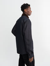 Moncler - Denim Cordury-Timmed Shirt Jacket in Dark blue