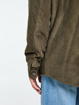 Moncler - Ambroisie Corduroy Down Shirt Jacket in Brown