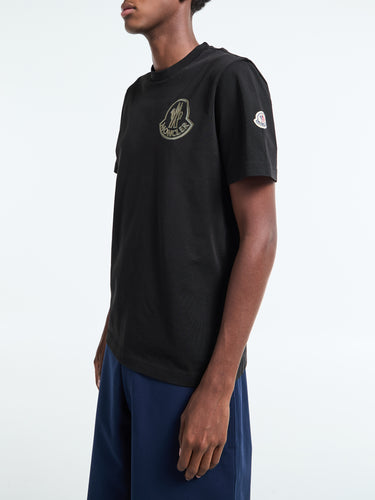 Moncler - Logo Cotton T-Shirt in Black
