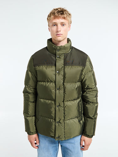 Moncler - Virolais Short Down Jacket in Olive Green
