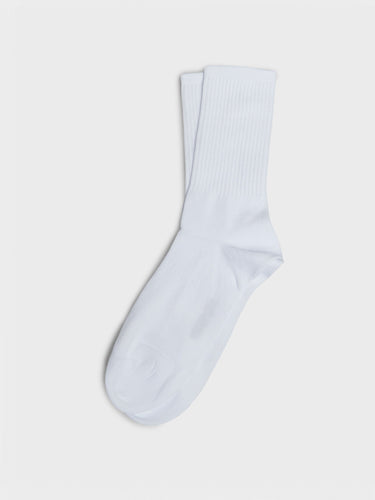 Mrs. Hosiery - Mrs. Sporty Basic Socks in White
