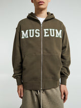 Museum of Peace & Quiet - Museum Zip Up Hoodie in Coffee