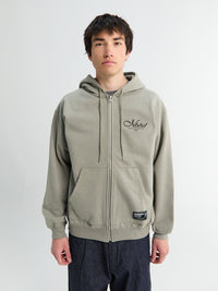 Neighborhood - Staple Sweat Zip Hoodie LS in Khaki