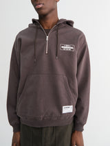 Neighborhood - Classic Half Zip Sweatshirt in Brown