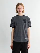 Neighborhood - Heather fabric T-shirt Shortsleeved in Black