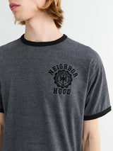 Neighborhood - Heather fabric T-shirt Shortsleeved in Black