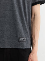 Neighborhood - Heather fabric T-shirt Shortsleeved in Black