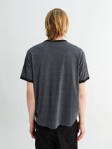 Neighborhood - Heather fabric T-shirt Shortsleeved in Black